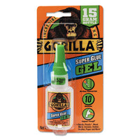 Gorilla® Super Glue Gel, 0.53 oz, Dries Clear Adhesives/Glues-Super Glue - Office Ready
