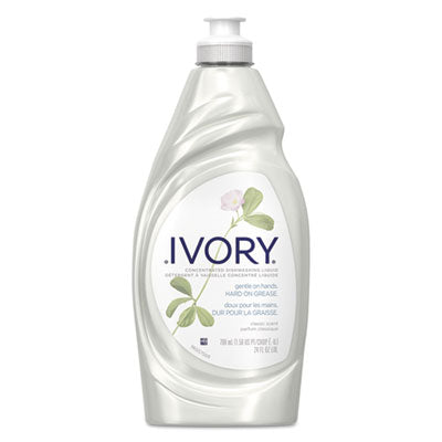 Ivory® Dish Detergent, Classic Scent, 24 oz Bottle, 10/Carton Manual Dishwashing Detergents - Office Ready