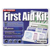 First Aid Only™ All-Purpose Kit, 34 Pieces, 3.74 x 4.75, 34 Pieces, Plastic Case First Aid Kits-Personal/Vehicle Kit - Office Ready