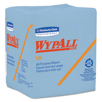 WypAll® L40 Towels, 1/4 Fold, Blue, 12 1/2 x 12, 56/Box, 12 Boxes/Carton Towels & Wipes-Shop Towels and Rags - Office Ready