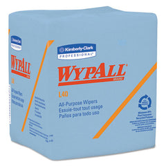 WypAll® L40 Towels, 1/4 Fold, Blue, 12 1/2 x 12, 56/Box, 12 Boxes/Carton