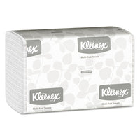 Kleenex® Multifold Paper Towels, 9 1/5 x 9 2/5, White, 150/Pack, 16 Packs/Carton Towels & Wipes-Multifold Paper Towel - Office Ready