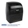 Kimberly-Clark Professional* Sanitouch* Hard Roll Towel Dispenser, 12.63 x 10.2 x 16.13, Smoke Towel Dispensers-Roll, Pull - Office Ready