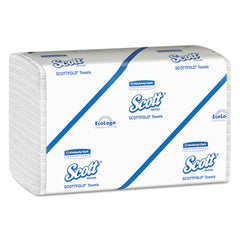 Scott® Pro Scottfold Towels, 7 4/5 x 12 2/5, White, 175 Towels/Pack, 25 Packs/Carton