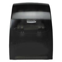 Kimberly-Clark Professional* Sanitouch* Hard Roll Towel Dispenser, 12.63 x 10.2 x 16.13, Smoke Towel Dispensers-Roll, Pull - Office Ready