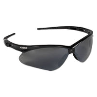 KleenGuard™ Nemesis* Safety Glasses, Black Frame, Smoke Lens Wraparound Safety Glasses - Office Ready