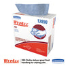 WypAll® X90 Cloths, POP-UP Box, 2-Ply, 8.3 x 16.8, Denim Blue, 68/Box, 5 Boxes/Carton Shop Towels and Rags - Office Ready