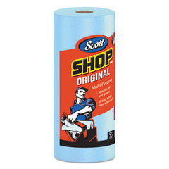 Scott® Shop Towels, Standard Roll, 10.4 x 11, Blue, 55/Roll, 30 Rolls/Carton