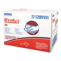 WypAll® X90 Cloths, BRAG Box, 2-Ply, 11.1 x 16.8, Denim Blue, 136/Carton Shop Towels and Rags - Office Ready