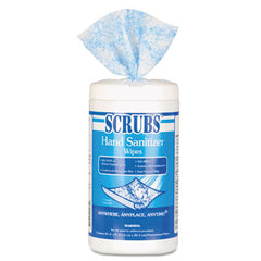 SCRUBS® Hand Sanitizer Wipes, 6 x 8, 85/Can, 6 Cans/Carton