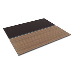 Alera® Reversible Laminate Table Top, Rectangular, 71.5w x 29.5d, Espresso/Walnut
