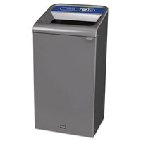 Rubbermaid® Commercial Configure™ Indoor Recycling Waste Receptacle, 23 gal, Gray, Paper Waste Receptacles-Indoor Recycling Bins - Office Ready