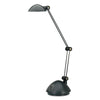 Alera® Twin-Arm Task LED Lamp with USB Port, 11.88w x 5.13d x 18.5h, Black Desk & Task Lamps - Office Ready