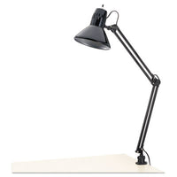 Alera® Clamp-on Architect Lamp, Adjustable, Clamp-on, 6.75w x 20d x 28h, Black Clamp-On Table Lamps - Office Ready