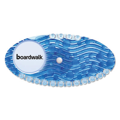 Boardwalk® Curve Air Freshener, Cotton Blossom, Solid, Blue, 10/Box Air Fresheners/Odor Eliminators-Solid Refill - Office Ready