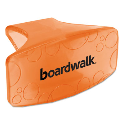 Boardwalk® Bowl Clip, Mango Scent, Orange, 12/Box Toilet & Urinal Deodorizers-Bowl Clip Deodorizer/Cleaner - Office Ready