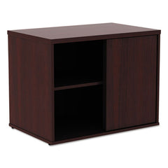 Alera® Open Office Desk Series Low Storage Cabinet Credenza, 29 1/2w x 19 1/8d x 22 7/8h, Mahogany