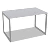 Alera® Open Office Desk Series Adjustable O-Leg Desk Base, 30" Deep, Silver Tables-Conference Tables - Office Ready