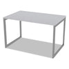 Alera® Open Office Desk Series Adjustable O-Leg Desk Base, 30" Deep, Silver Tables-Conference Tables - Office Ready