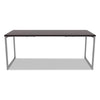 Alera® Open Office Desk Series Adjustable O-Leg Desk Base, 30" Deep, Silver Tables-Conference Tables - Office Ready