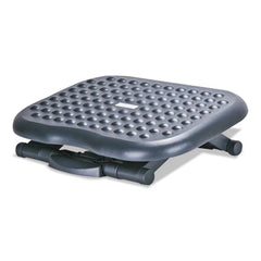 Alera® Relaxing Adjustable Footrest, 13.75w x 17.75d x 4.5 to 6.75h, Black