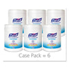 PURELL® Hand Sanitizing Wipes, 6.75 x 6, Fresh Citrus, White, 270/Canister, 6 Canisters/Carton Hand/Body Wet Wipes - Office Ready