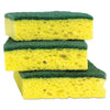 Scotch-Brite® Heavy-Duty Scrub Sponge, 4.5 x 2.7, 0.6" Thick, Yellow/Green, 3/Pack Sponges-Scrub Sponge - Office Ready