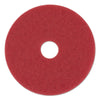 Boardwalk® Buffing Floor Pads, 12" Diameter, Red, 5/Carton Floor Pads-Burnish/Buff - Office Ready