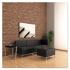 Alera® QUB Series Armless L Sectional, 26.38w x 26.38d x 30.5h, Black Sofas/Loveseats-Sectionals - Office Ready