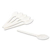 CONSERVE® Corn-Starch Cutlery, Spoon, White, 100/Pack Utensils-Disposable Soup Spoon - Office Ready