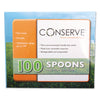 CONSERVE® Corn-Starch Cutlery, Spoon, White, 100/Pack Utensils-Disposable Soup Spoon - Office Ready