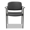 Alera® Sorrento Series Ultra-Cushioned Stacking Guest Chair, Supports Up to 275 lb, Black, 2/Carton Chairs/Stools-Folding & Nesting Chairs - Office Ready