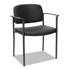 Alera® Sorrento Series Ultra-Cushioned Stacking Guest Chair, Supports Up to 275 lb, Black, 2/Carton