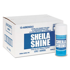 Sheila Shine Stainless Steel Cleaner & Polish, 10 oz Aerosol Spray, 12/Carton