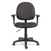 Alera® Essentia Series Swivel Task Chair with Adjustable Arms, Supports Up to 275 lb, 17.71" to 22.44" Seat Height, Black Chairs/Stools-Office Chairs - Office Ready