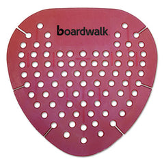 Boardwalk® Gem Urinal Screens, Spiced Apple Scent, Red, 12/Box
