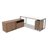 Alera® Open Office Desk Series Adjustable O-Leg Desk Base, 24" Deep, Silver Tables-Conference Tables - Office Ready