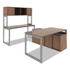 Alera® Open Office Desk Series Adjustable O-Leg Desk Base, 24" Deep, Silver Tables-Conference Tables - Office Ready