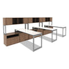 Alera® Open Office Desk Series Adjustable O-Leg Desk Base, 30" Deep, Silver Tables-Conference Tables - Office Ready