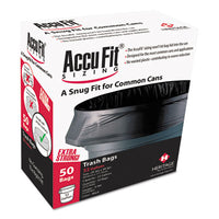 AccuFit® Linear Low Density Can Liners with AccuFit® Sizing, 44 gal, 0.9 mil, 37