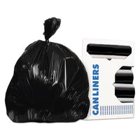 AccuFit® Linear Low Density Can Liners with AccuFit® Sizing, Prime Resin, 37 x 50, 1.3 mils, Black, 100/Carton Bags-High-Density Waste Can Liners - Office Ready