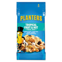 Planters® Trail Mix, Tropical Fruit and Nut, 2 oz Bag, 72/Carton Nuts - Office Ready