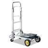 Safco® HideAway® Convertible Truck, 400 lb Capacity, 15.5 x 43 x 36, Aluminum Hand Trucks-Convertible Hand Truck - Office Ready