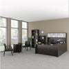 Alera® Valencia™ Series Bow Front Desk Shell, 71" x 41.38" x 29.63", Espresso Desks-Desk Shells - Office Ready