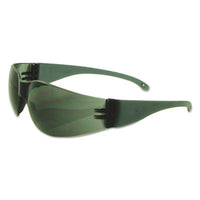 Boardwalk® Safety Glasses, Gray Frame/Gray Lens, Polycarbonate, Dozen Safety Glasses-Wraparound - Office Ready