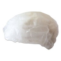 Boardwalk® Disposable White Bouffant Caps, 19