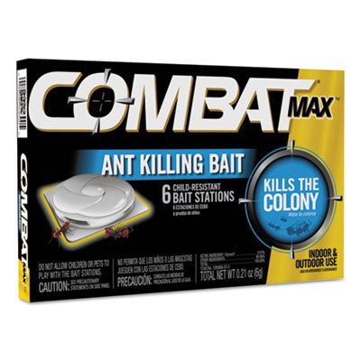 Combat® Source Kill MAX, 0.21 oz, 6/Box 12 Boxes/Carton Insect Killer Baits & Traps - Office Ready