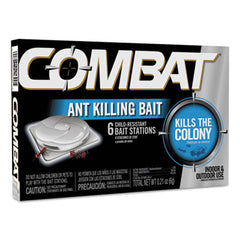 Combat® Source Kill Ant Bait Station, Child-Resistant, Kills Queen and Colony, 6/Box, 12 Boxes/Carton