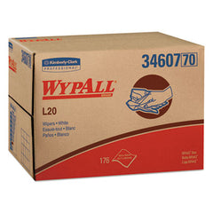 WypAll® L20 Towels, Brag Box, 12 1/2 x 16 4/5, Multi-Ply, White, 176/Box