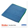 WypAll® Microfiber Cloths, Reusable, 15 3/4 x 15 3/4, Blue, 24/Carton Towels & Wipes-Washable Cleaning Cloth - Office Ready